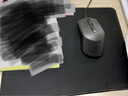 灵蛇(LINGSHE)鼠标垫 320*240*2mm中号加厚游戏办公鼠标垫 精密锁边 可水洗 炫酷黑 实拍图