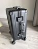 京东京造无界铝框20英寸行李箱男女 拉杆箱密码箱登机皮箱明日达 黑明日达 实拍图