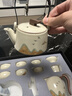 京东京造 整套茶具 米黄汝窑功夫茶具高档家用客厅茶壶秋黛远山礼盒套装 实拍图