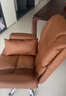 欧吉（OUJI）老板椅办公舒适久坐电脑沙发椅可躺休闲家用书桌椅子商务皮座椅 咖色+脚蹬-品牌气杆 加厚久坐不塌 钢制脚 固定扶手 实拍图