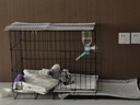 京喜狗笼子 室内折叠带厕所 泰迪比熊中小型犬 送货上门 卡扣组装款【58*43*50cm】黑色 实拍图