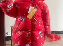 巴拉巴拉童装儿童羽绒服男童女童2025新款春装拜年服红色国风宝宝外套加厚 实拍图