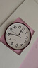 康巴丝（Compas）挂钟 创意简约钟表客厅石英钟表挂墙时钟 c2855 咖木色 26cm直径 实拍图