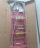 忆琳居梯子家用安全人字梯折叠梯伸缩多功能楼梯便捷扶梯加厚红色四步 实拍图