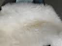AusGolden澳洲进口整张纯羊皮垫维斯比羊毛皮沙发坐垫飘窗垫汽车靠垫升级款 白色（2.0当斯羊皮） 110*70cm（整张羊皮） 实拍图