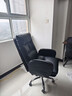 英斯迪尔（INSDEA）家用老板椅舒适久坐办公椅电脑椅可躺靠背椅书房书桌商务沙发座椅 黑色+脚踏-纳米皮【高弹海绵】 钢制脚 实拍图