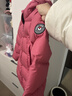 保姆鹅  【风墙】儿童羽绒服宝宝中长款护脸加厚外套保暖童装[NG2664] 石榴粉 120 实拍图