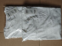 重磅纯棉短袖t恤男高档纯色印花休闲基础款内搭半袖打底衫 白色 XL  140-155斤 实拍图