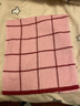 【新疆棉加大加厚】毛巾棉成人宝宝洗脸面巾柔软吸水家用方格随机 1条66-32cm 实拍图
