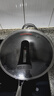 赫巴兹（HZIB）德国不粘锅316不锈钢炒锅炒菜锅具少油烟平底炒锅电磁炉燃气通用 双面屏+玻璃盖内径32外径 34cm 实拍图