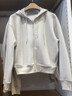 优衣库女装快干休闲拉链连帽外套长袖运动卫衣开衫479603 30 浅米色 M /160/84A 实拍图