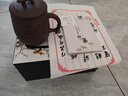 尊壶 紫砂杯茶杯手工茶具茶水分离水杯子商务办公倒把四件杯教师节礼 紫泥刻绘山水 实拍图