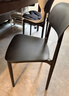 全品屋餐椅凳子塑料椅子办公椅靠背休闲椅书桌椅学习椅化【两把装】黑色 实拍图
