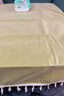 四万公里棉麻桌布免洗防水防油纯色餐厅长方形流苏台布茶几餐桌布90*140cm 实拍图