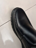 宜驰（EGCHI）休闲商务男士2025冬季套脚皮鞋男鞋子男 36274-1 黑色加绒款 41 实拍图