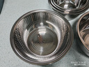 美厨（MAXCOOK）304不锈钢盆筛五件套加厚沙拉盆调料盆洗菜盆米筛味斗套装MCWA550 实拍图