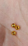 洲足金999金珠黄金小金珠金豆古法金珠DIY配件散珠隔珠路路通转运珠 3mm金珠  合单满 0.16g 包邮 单颗约0.1g 实拍图