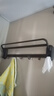 百字卫生间吸盘毛巾架壁挂免打孔浴室毛巾杆浴巾置物架单双杆收纳挂架 实拍图