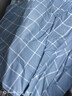 雅鹿·自由自在水洗棉被套200*230cm单件双人床磨毛被罩被单褥子套 蓝格灰 实拍图