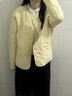UR秋季新款女装休闲蝴蝶结绗缝排扣圆领棉服UYY150054 浅黄 S 实拍图