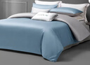 罗莱家纺纯棉床上四件套60支床品套件被套床单被罩 蓝 220*250 实拍图