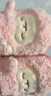 名创优品（MINISO）羊咩咩棉拖鞋女秋冬家居室内厚底月子毛毛拖鞋粉色包跟款 36-37 实拍图