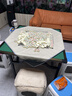 梦多福 麻将桌折叠便携式餐桌两用方桌棋牌桌简易家用手搓麻将机桌子 升级款90合金包边+加厚碳素钢不挡腿折叠腿 新升级 实拍图