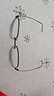 蔡司（ZEISS）镜片近视眼镜框男超轻纯钛方框近视镜架女防蓝光辐射可配度数散光 黑色-大框 配跃光1.56防蓝光镜片(0-400度) 实拍图