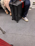 漫游铝框行李箱拉杆箱男女旅行箱包密码小登机箱子 曜石黑 20英寸 实拍图
