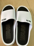 回力运动厚底拖鞋男室内户外穿静音速干防滑凉拖鞋HL3A57白黑44-45码 实拍图