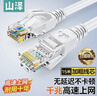 山泽 超五类网线 CAT5e类高速千兆网线 15米 工程/宽带电脑家用连接跳线 成品网线 贝吉色 ZW-15 实拍图