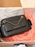 CHARLES&KEITH26春新品菱格链条口袋包腋下包机车包情人节礼物CK2-80671832 Black黑色 S 实拍图