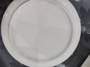 8英寸柳叶盘家用颜值陶瓷餐具菜盘饭盘汤盘深盘中式 2只8英寸纯白窝边盘 实拍图