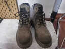 苏系男士马丁靴男款2025秋冬季新款透气高帮工装男靴英伦风真皮雪地靴 卡其色【二层猪皮高品质】 42 男码（尺码偏大建议小一码） 实拍图