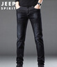 JEEP SPIRIT吉普牛仔裤男春夏季韩版潮流裤子男士直筒修身男裤 蓝黑 30 实拍图