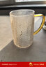 雅集茶具锤纹斜纹耐热玻璃茶杯茶水分离过滤泡茶杯透明水杯550ml 实拍图