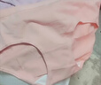 猫人4条装女士内裤女纯棉抑菌底裆少女三角内裤女无痕中腰女式内裤 M 实拍图