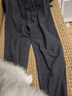 海澜之家（HLA）男士保暖裤男加绒加厚护膝贴420克10A抗菌抗静电毛裤棉裤打底裤 420克加绒加厚2条装-黑色+深灰 L /170(110-130斤) 实拍图
