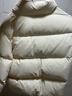 优衣库童装男童女童蓬松羽绒茄克外套夹克羽绒服478148 01 乳白色 160 实拍图