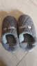 俞兆林棉拖鞋男女居家用室内简约保暖毛绒包跟防滑棉鞋 YI004 实拍图