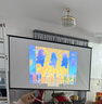 快朵小屋 120英寸16:9支架挂壁两用幕布 白玻纤高清可移动免打孔投影仪幕布家用办公极米坚果当贝小米 实拍图