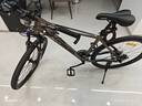 沃雷顿红日300碟刹24变速内走线铝合金车架山地自行车成人学生代步单车 灰黑色26*17寸（建议身高165-180cm） 实拍图