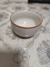 大号草木灰陶瓷主人杯单杯羊脂玉白瓷茶具青花品茗杯家用茶杯定制 草木灰-素色【主人杯】150ml1只 实拍图