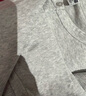 优衣库女装罗纹亨利领T恤/长袖修身短款内搭打底479591 487908 487908/02浅灰色 2XL 实拍图