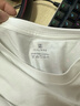 布先生明星同款长袖T恤男士小白T内搭 长袖标准T-圆领-白色 S(165) 实拍图