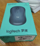 罗技（Logitech）M221 轻音鼠标 无线鼠标 办公鼠标 对称鼠标 带无线微型接收器 雾霭蓝 实拍图
