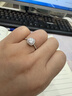 金六福吉祥S925银一克拉方糖莫桑戒指非你莫属女士钻戒求婚纪念日礼物 晒单实拍图