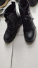 ZHR马丁靴女秋冬复古英伦靴子女时尚百搭加绒短靴女 ES08A 黑色 36 实拍图