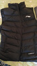 李宁（LI-NING）羽绒服男马甲秋冬季韦德系列加厚科技保暖时尚运动羽绒服背心男 标准黑 XL 实拍图