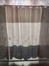 韩娜（Hanna）浴帘布浴室隔断帘洗澡帘免打孔套装卫生间窗帘门帘淋浴防水防霉 新款吊灯（保暖防水-防霉不透） 套装150宽*180cm高+1.5杆 环 实拍图
